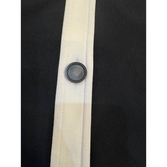 Kate Spade Mainline Colorblock Mini‎ Skirt Size 14 Black Button Lined - Picture 4 of 10